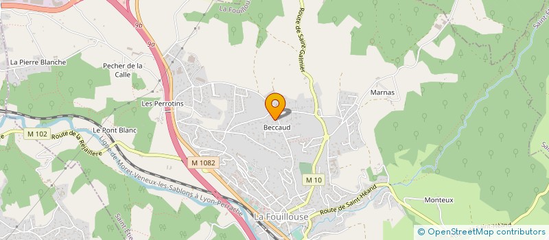 localisation de l'entreprise MONSIEUR XAVIER JAVELLE  LA FOUILLOUSE