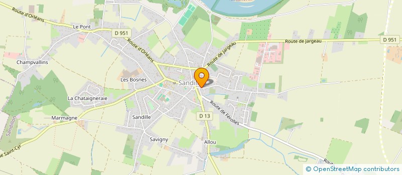 localisation de l'entreprise MONSIEUR XAVIER JEAN à SANDILLON