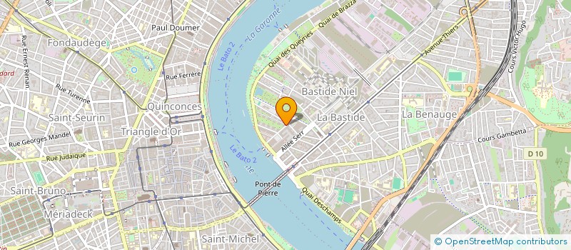 localisation de l'entreprise MONSIEUR XAVIER JEANNAUX  BORDEAUX