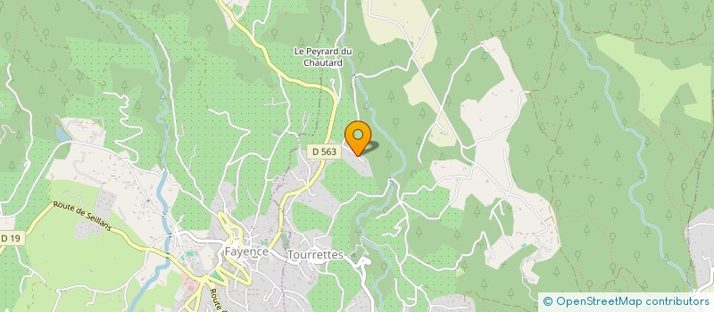 localisation de l'entreprise MONSIEUR XAVIER JOLY  MONTAUROUX