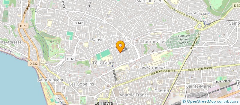 localisation de l'entreprise MONSIEUR XAVIER JOUANNE  LE HAVRE