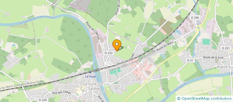 localisation de l'entreprise MONSIEUR XAVIER JOURDAN à LA SUZE-SUR-SARTHE