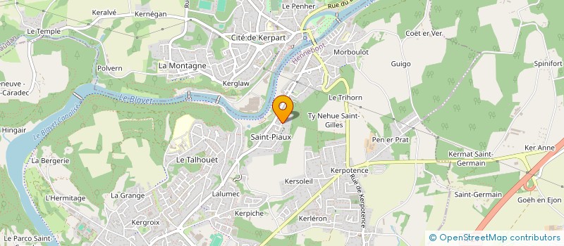 localisation de l'entreprise MONSIEUR XAVIER JOURNE  HENNEBONT