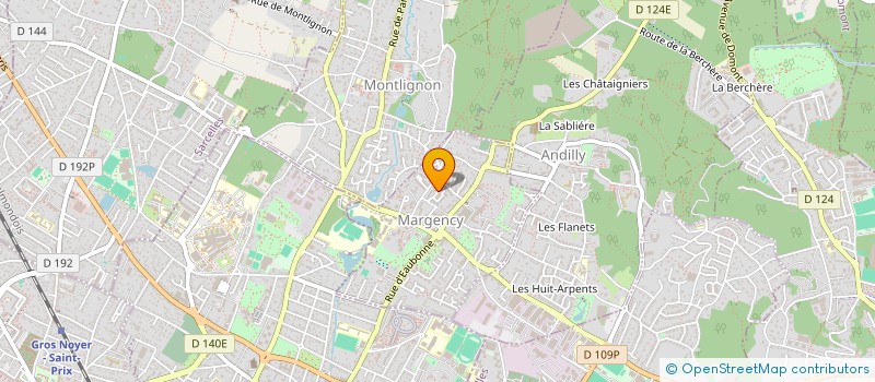 localisation de l'entreprise MONSIEUR XAVIER JOURNIAC  MARGENCY