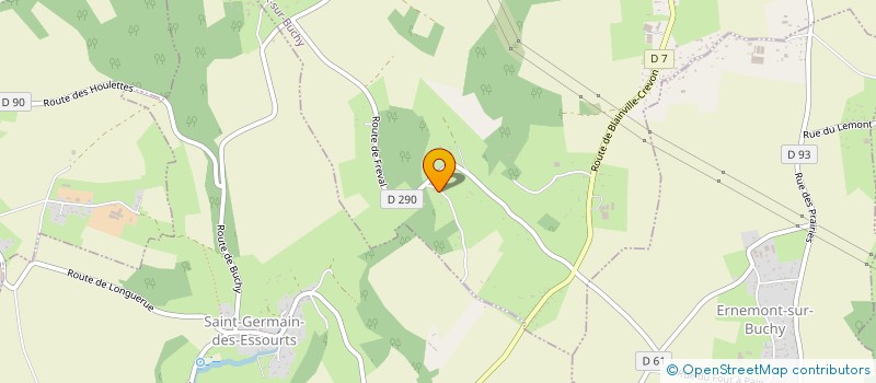 localisation de l'entreprise MONSIEUR XAVIER JULIEN  SAINTE-CROIX-SUR-BUCHY