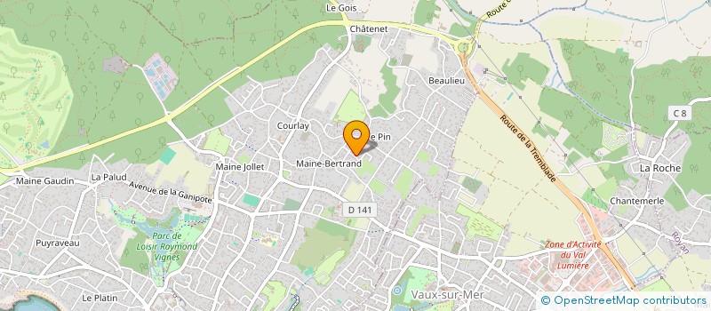 localisation de l'entreprise MONSIEUR XAVIER KUBICA  SAINT-PALAIS-SUR-MER