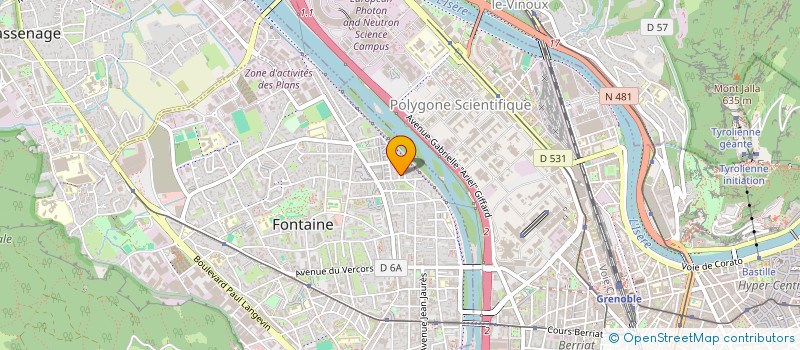 localisation de l'entreprise MONSIEUR XAVIER LABOISSIERE  FONTAINE