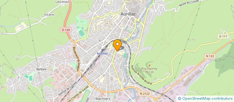 localisation de l'entreprise MONSIEUR XAVIER LACASSAGNE à AURILLAC
