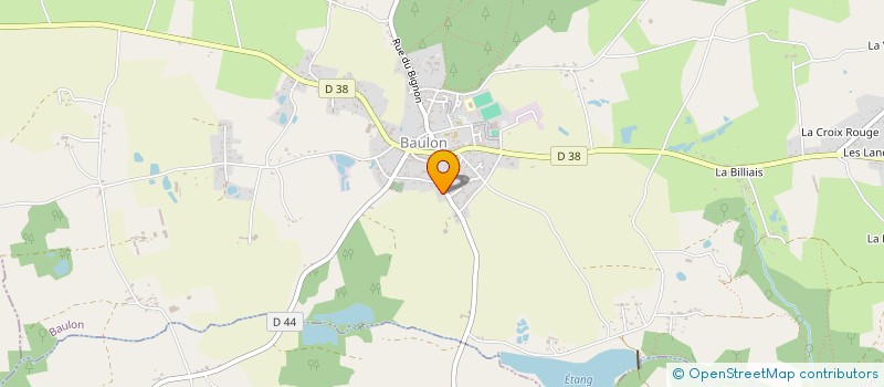 localisation de l'entreprise MONSIEUR XAVIER LACOURT  BAULON