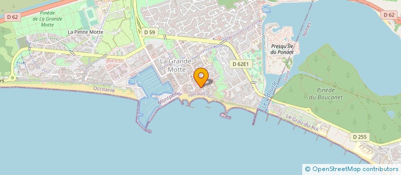 localisation de l'entreprise MONSIEUR XAVIER LACROIX  LA GRANDE-MOTTE