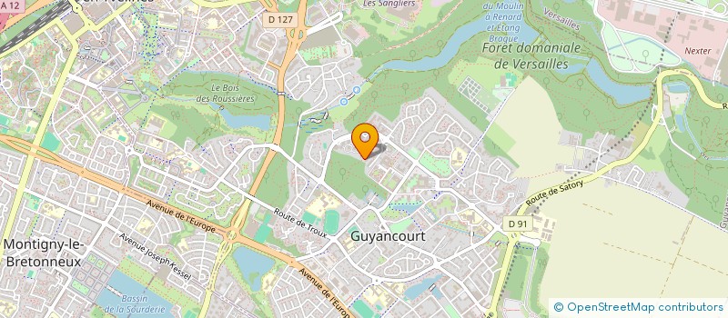 localisation de l'entreprise MONSIEUR XAVIER LADERRIERE  GUYANCOURT