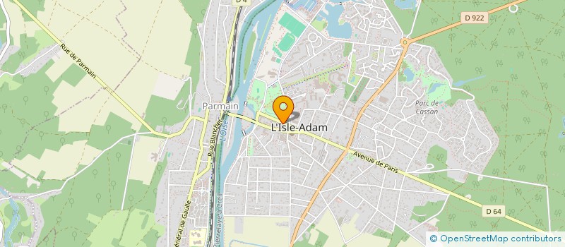 localisation de l'entreprise MONSIEUR XAVIER LAFAGE à L'ISLE-ADAM