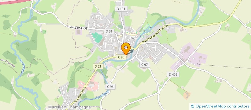 localisation de l'entreprise MONSIEUR XAVIER LAFUT  LOUE