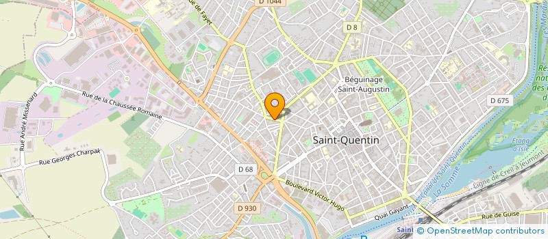 localisation de l'entreprise MONSIEUR XAVIER LAGRANGE à SAINT-QUENTIN
