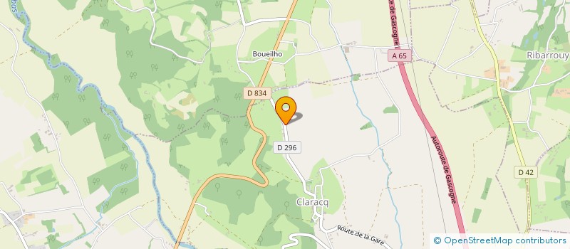 localisation de l'entreprise MONSIEUR XAVIER LAHORE CARRATE  CLARACQ