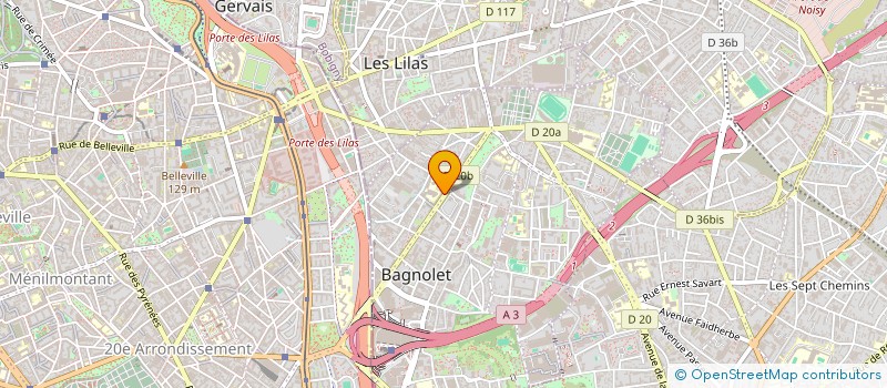 localisation de l'entreprise MONSIEUR XAVIER LAIGNEL à BAGNOLET