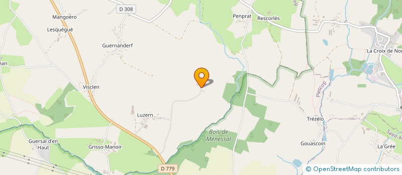 localisation de l'entreprise MONSIEUR XAVIER LAMBION  GRANDCHAMP