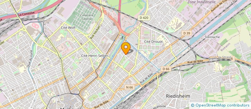 localisation de l'entreprise MONSIEUR XAVIER LAMBOT DE FOUGERES  MULHOUSE