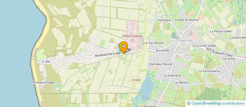 localisation de l'entreprise MONSIEUR XAVIER LAMY  CREANCES