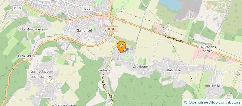 localisation de l'entreprise MONSIEUR XAVIER LANGLOIS  SAINT-AUBIN-SUR-GAILLON