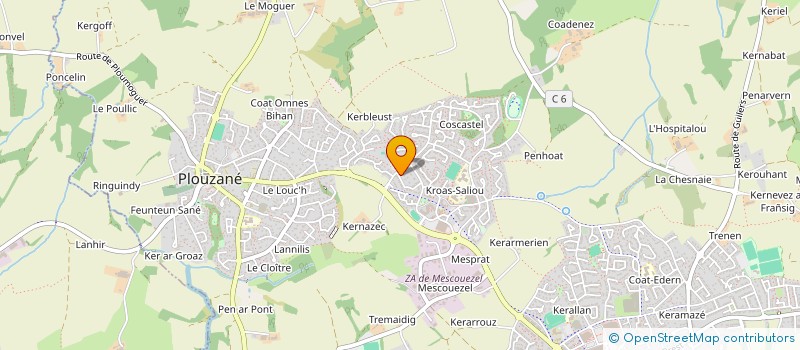 localisation de l'entreprise MONSIEUR XAVIER LARS à PLOUZANE
