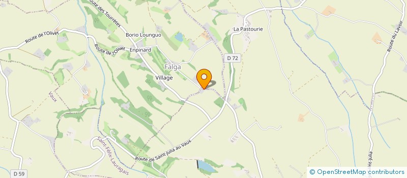 localisation de l'entreprise MONSIEUR XAVIER LASNE  MONTEGUT-LAURAGAIS