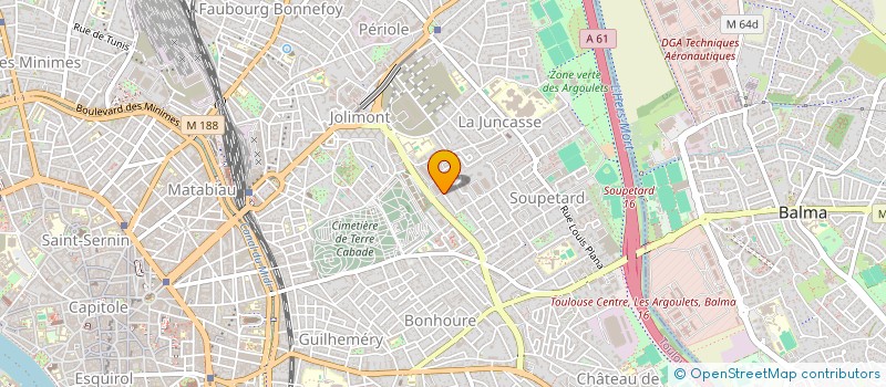 localisation de l'entreprise MONSIEUR XAVIER LASSERRE à TOULOUSE