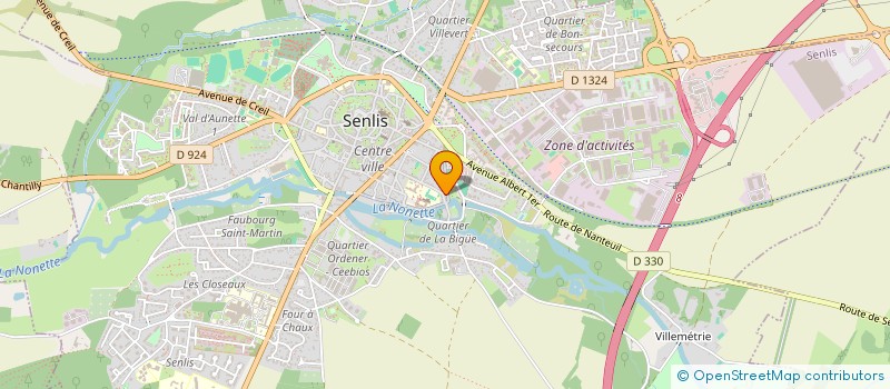 localisation de l'entreprise MONSIEUR XAVIER LAURAC  SAINT-LEU-LA-FORET