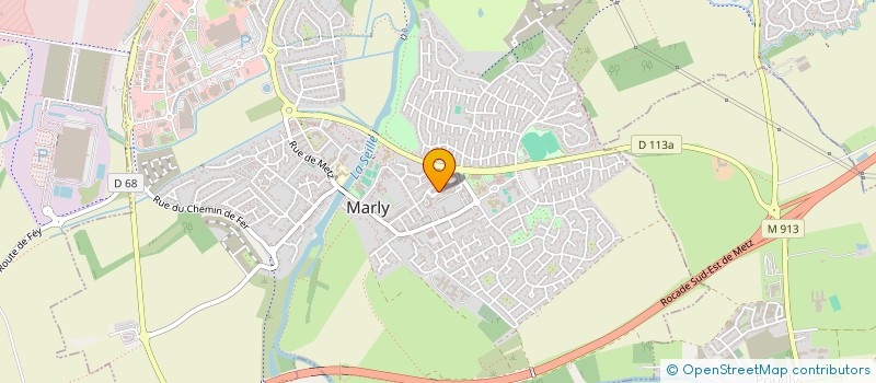 localisation de l'entreprise MONSIEUR XAVIER LAURENT  MARLY