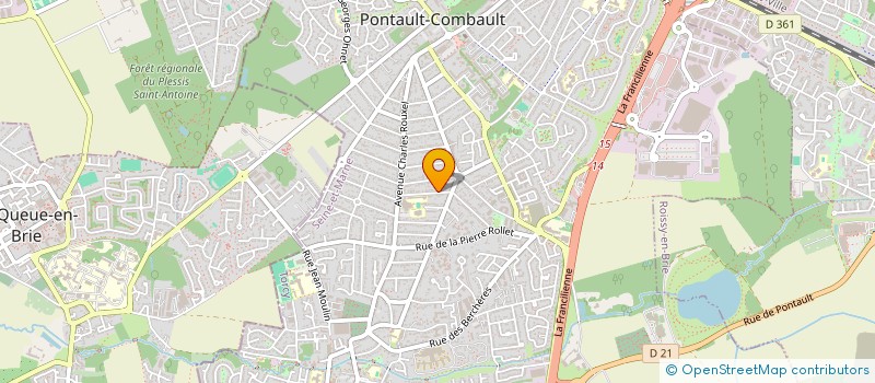 localisation de l'entreprise MONSIEUR XAVIER LAURENT à PONTAULT-COMBAULT
