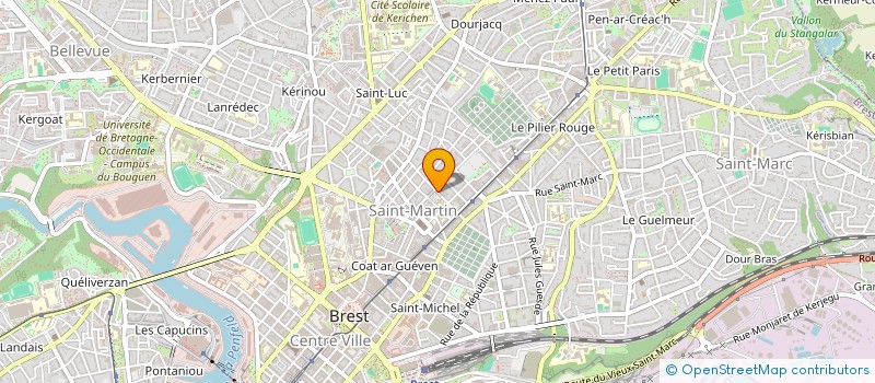 localisation de l'entreprise MONSIEUR XAVIER LE BRAS à BREST