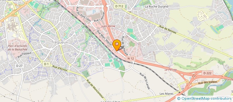 localisation de l'entreprise MONSIEUR XAVIER LE CLERC  TREGUEUX