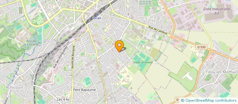 localisation de l'entreprise MONSIEUR XAVIER LE GOFF à ARRAS