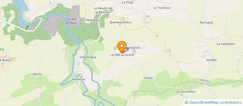 localisation de l'entreprise MONSIEUR XAVIER LE HELLOCO  ALLINEUC