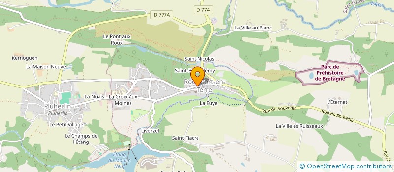 localisation de l'entreprise MONSIEUR XAVIER LE LAGADEC à ROCHEFORT-EN-TERRE