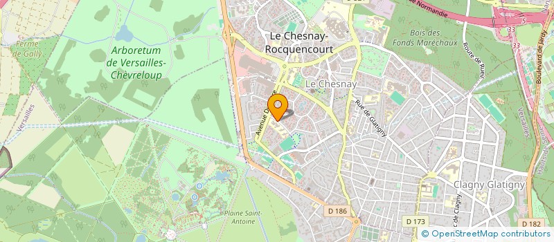 localisation de l'entreprise MONSIEUR XAVIER LE LEA  LE CHESNAY-ROCQUENCOURT