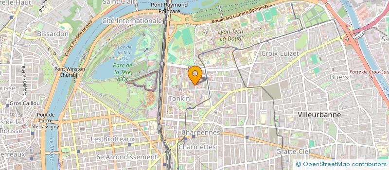 localisation de l'entreprise MONSIEUR XAVIER LEBAS  VILLEURBANNE
