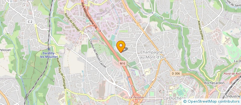 localisation de l'entreprise MONSIEUR XAVIER LEBLANC  CHAMPAGNE-AU-MONT-D'OR