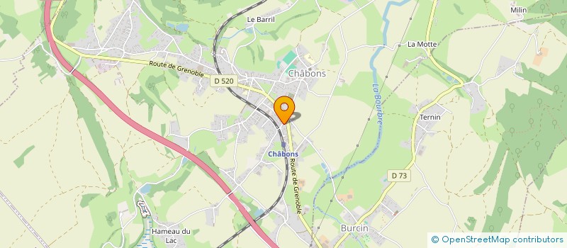 localisation de l'entreprise MONSIEUR XAVIER LEBLOND  CHABONS