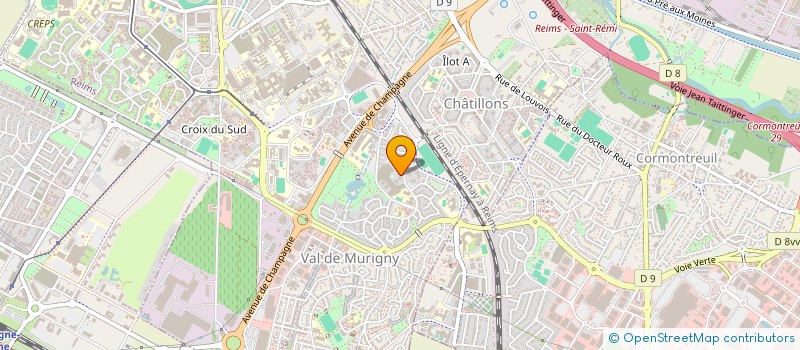 localisation de l'entreprise MONSIEUR XAVIER LEBORGNE  REIMS