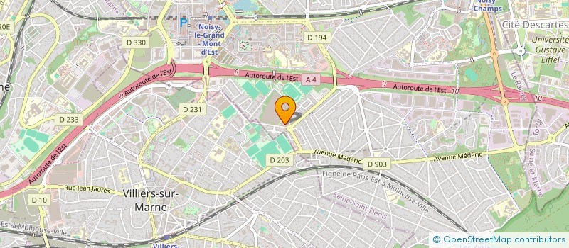 localisation de l'entreprise MONSIEUR XAVIER LEBRUN  NOISY-LE-GRAND