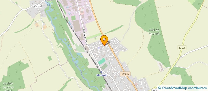 localisation de l'entreprise MONSIEUR XAVIER LECLEIRE  MOREUIL