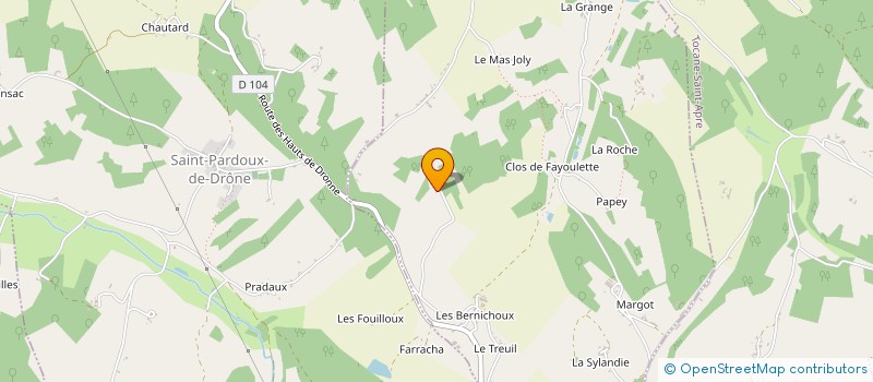 localisation de l'entreprise MONSIEUR XAVIER LECOMTE  DOUCHAPT