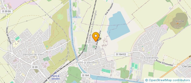 localisation de l'entreprise MONSIEUR XAVIER LECOMTE  PONT-A-VENDIN