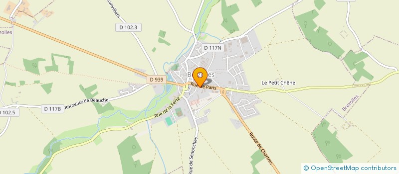 localisation de l'entreprise MONSIEUR XAVIER LECOMTE à BREZOLLES