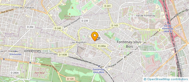 localisation de l'entreprise MONSIEUR XAVIER LEDIEU à FONTENAY-SOUS-BOIS