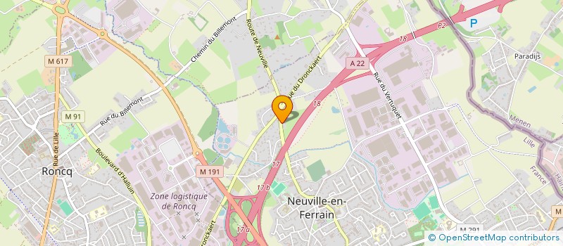 localisation de l'entreprise MONSIEUR XAVIER LEENAERT à NEUVILLE-EN-FERRAIN