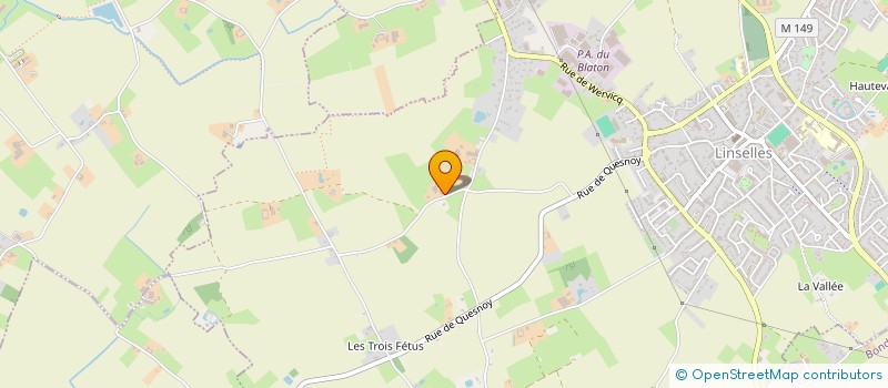 localisation de l'entreprise MONSIEUR XAVIER LEFEBVRE  LINSELLES