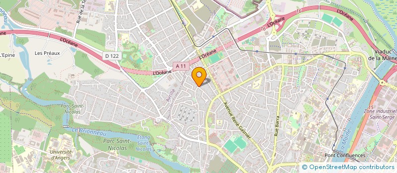localisation de l'entreprise MONSIEUR XAVIER LEFEUBVRE à ANGERS