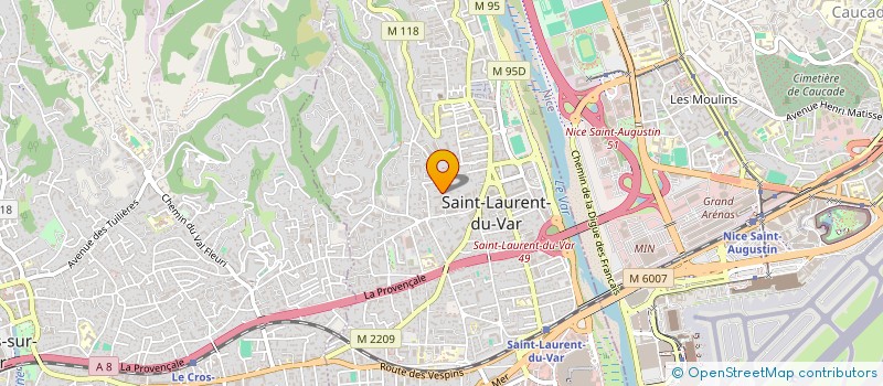 localisation de l'entreprise MONSIEUR XAVIER LEFEVRE à SAINT-LAURENT-DU-VAR